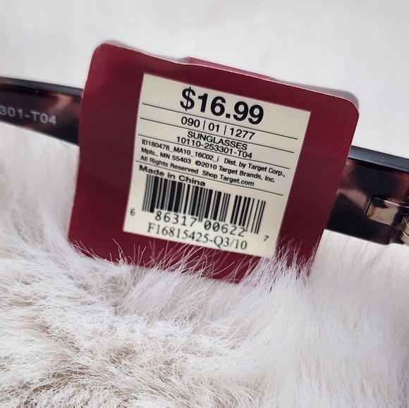 Merona NWT‎ tortoise shell overviews square shaped sunglasses - Picture 4 of 8